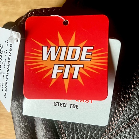 Sketchers Steel Toe Slip Resistant Wide Fit Work Boots Men’s Size 9 - Picture 4 of 7